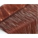 1мм Нитяная штора однотонная коричневая легкая (8)