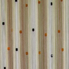 3м Нитяная штора радуга с кубиками №123, плотная